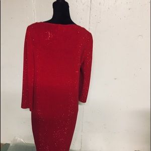 St. John Red Dress